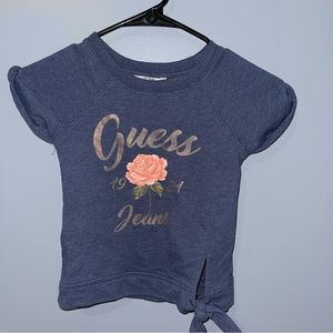 Kids Top - Guess Brand Shirt - Size M(5-6) - Short sleeves - Blue